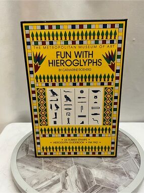 The Metropolitan Museum of Art Fun With Hieroglyphs Rubber Stamp Kit Vintage